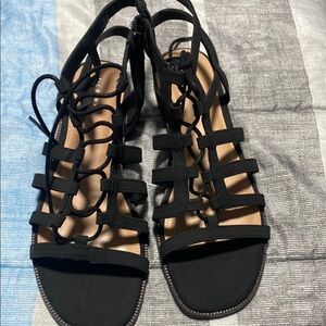 Black Strappy Sandals